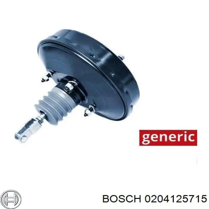 0204125715 Bosch reforçador dos freios a vácuo