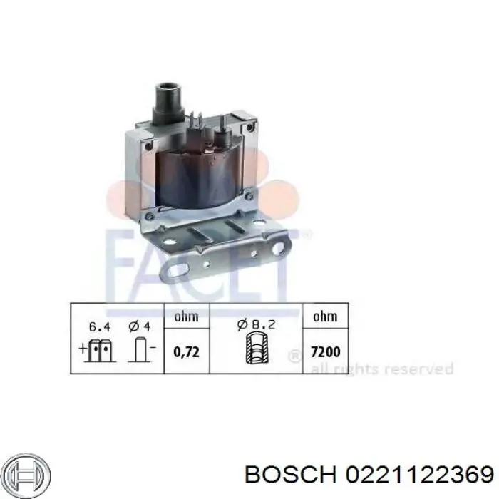 0221122369 Bosch катушка