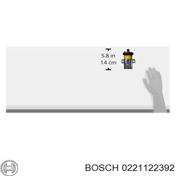 Катушка зажигания 0221122392 Bosch