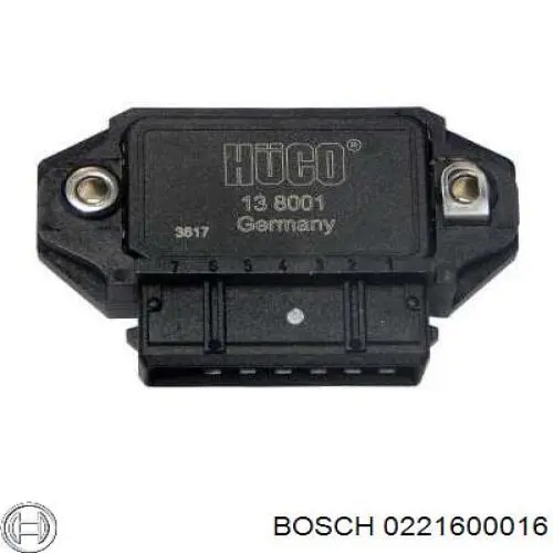 Модуль зажигания (коммутатор) 0221600016 Bosch