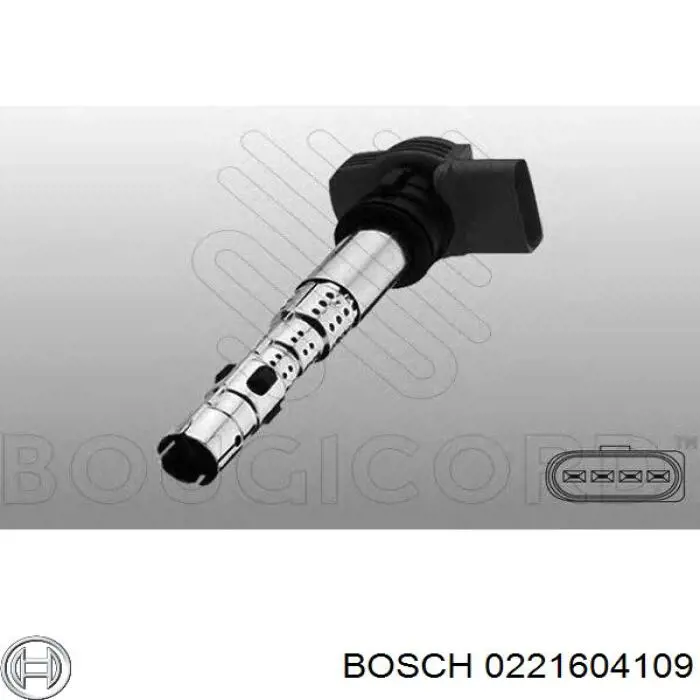 Bobina de encendido 0221604109 Bosch