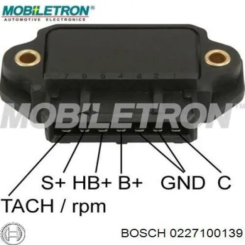 Модуль зажигания (коммутатор) Bosch 0227100139