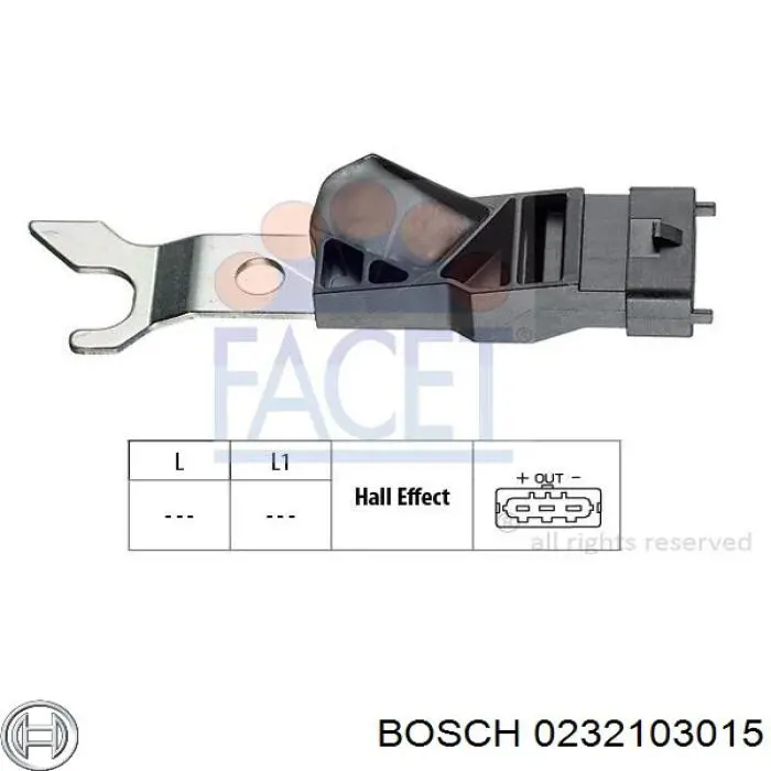0232103015 Bosch Датчик распределительного вала