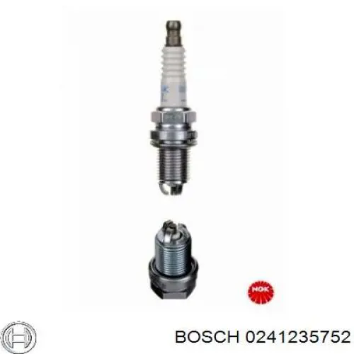 Свечи зажигания 0241235752 Bosch