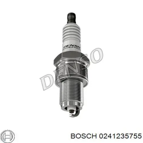Купить 0241235755 Bosch Свечи автомобильные