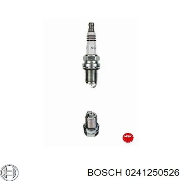 Купить 0241250526 Bosch Свечи автомобильные