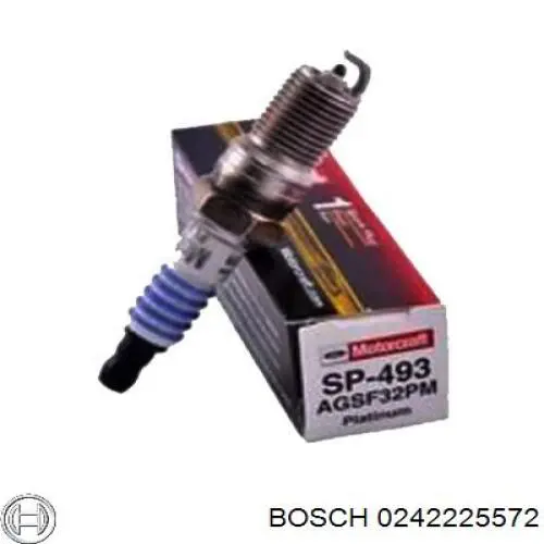 Свеча зажигания Bosch 0242225572 цена, от 2.92 USD