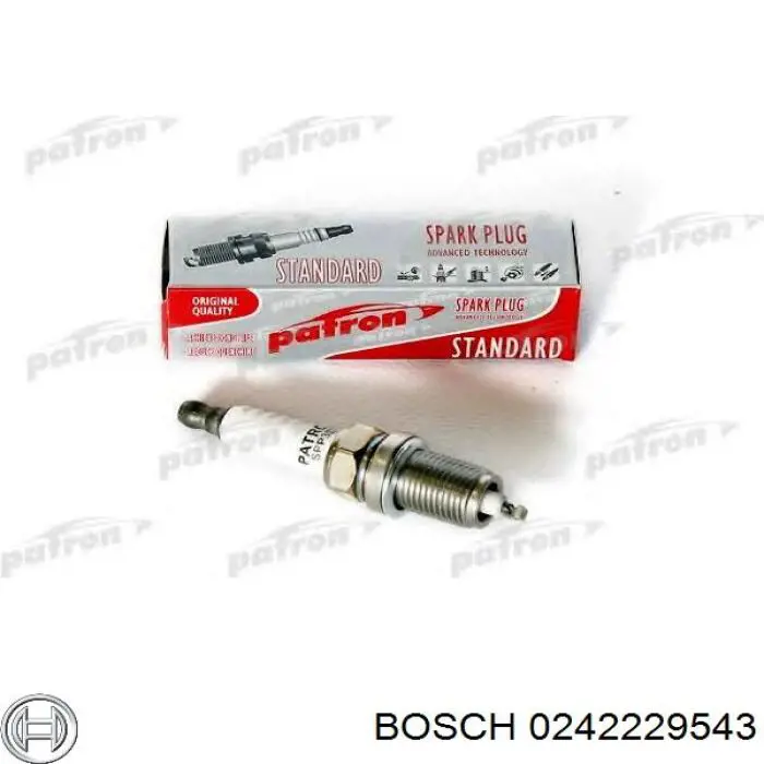 Свеча зажигания Bosch 0242229543 цена, от 3.80 USD