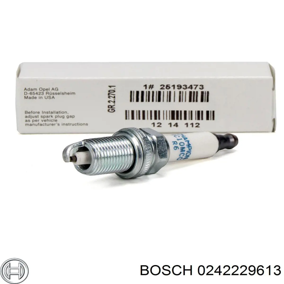 Свіча запалювання 0242229613 Bosch