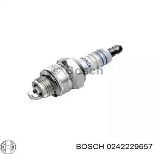 Свечи зажигания 0242229657 Bosch