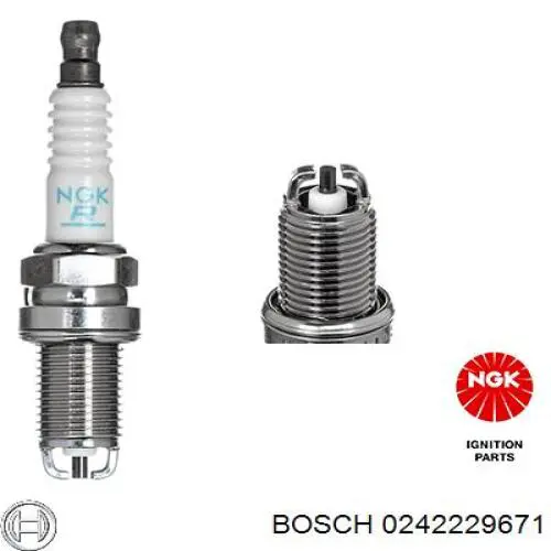 Свечи зажигания 0242229671 Bosch