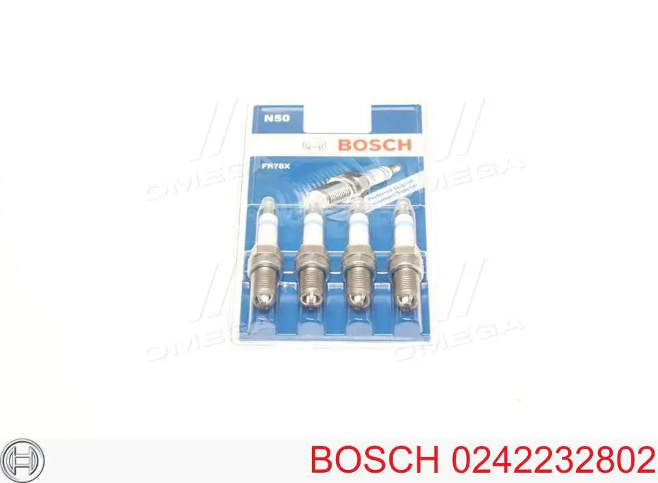 Свеча зажигания Bosch 0242232802