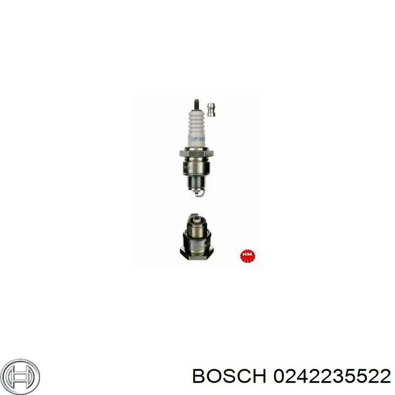 Свеча зажигания Bosch 0242235522 цена, от 2.83 USD