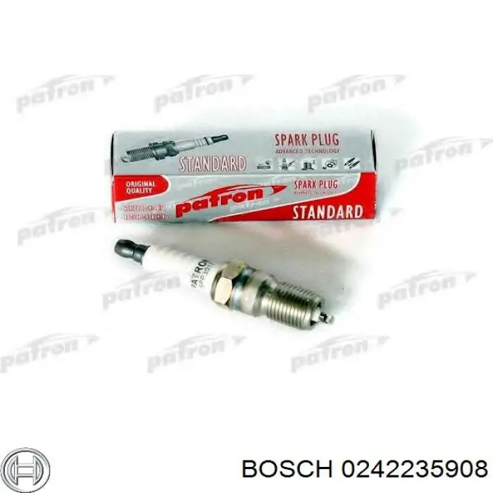 Свечи зажигания 0242235908 Bosch