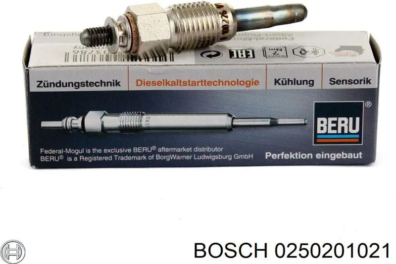 Купить 0250201021 Bosch Свечи накала