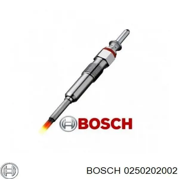 Свечи накала Bosch 0250202002 цена, от 7.92 USD