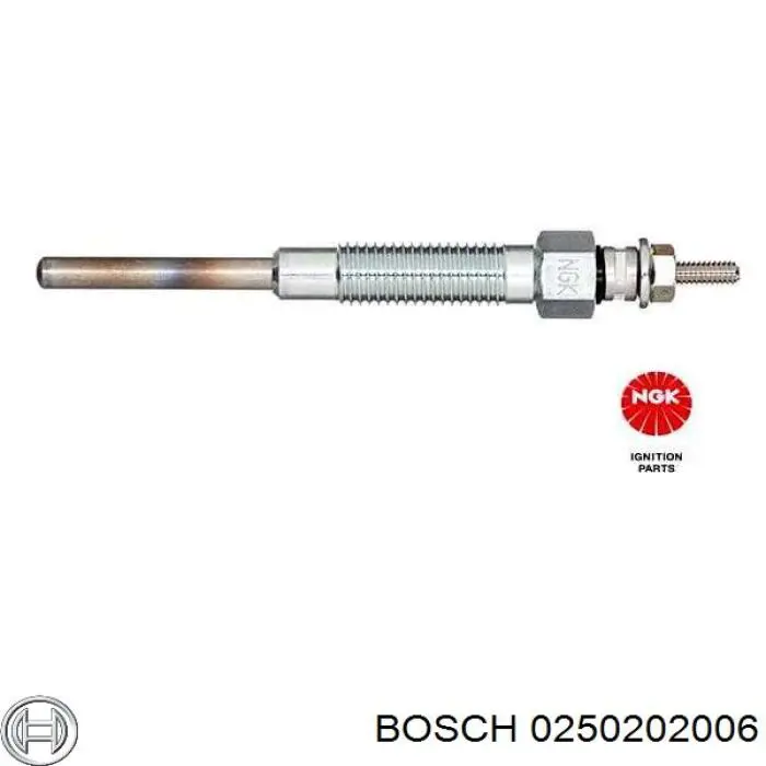 Свечи накала 0250202006 Bosch