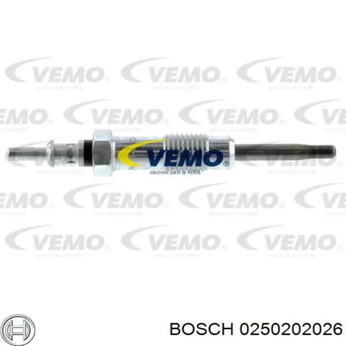 0250202026 Bosch Свечи накаливания