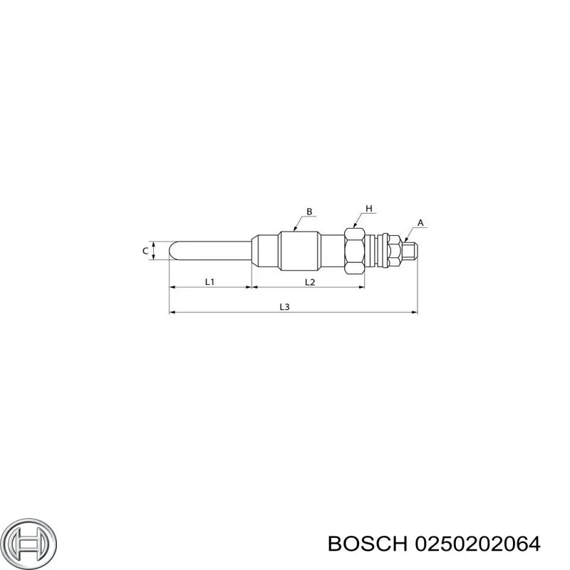 Купить 0250202064 Bosch Свечи накала