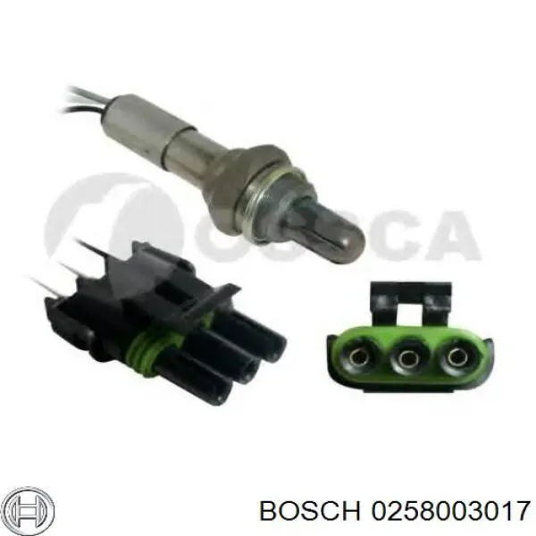 Лямбда зонд, датчик кислорода до катализатора Bosch 0258003017
