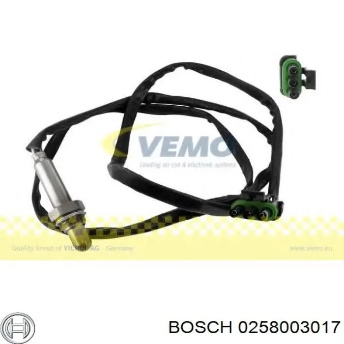 0258003017 Bosch Лямбда-зонд, датчик кислорода до катализатора
