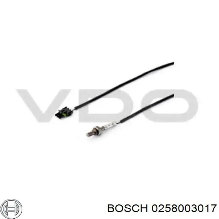 Лямбдазонд, датчик кислорода до катализатора Bosch 0258003017 цена, от 38.39 USD