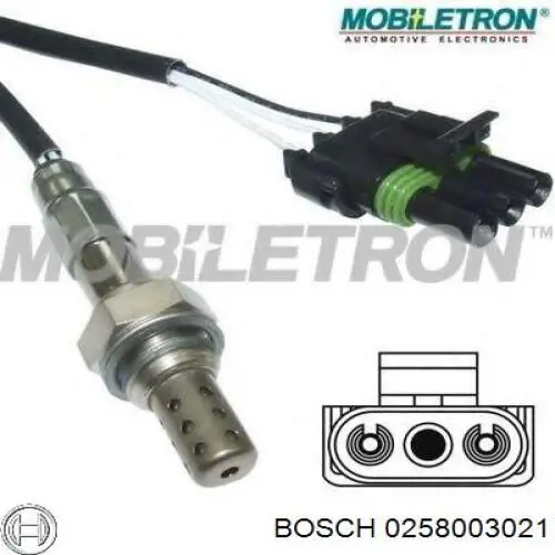 Купить 0258003021 Bosch Датчик кислорода до катализатора