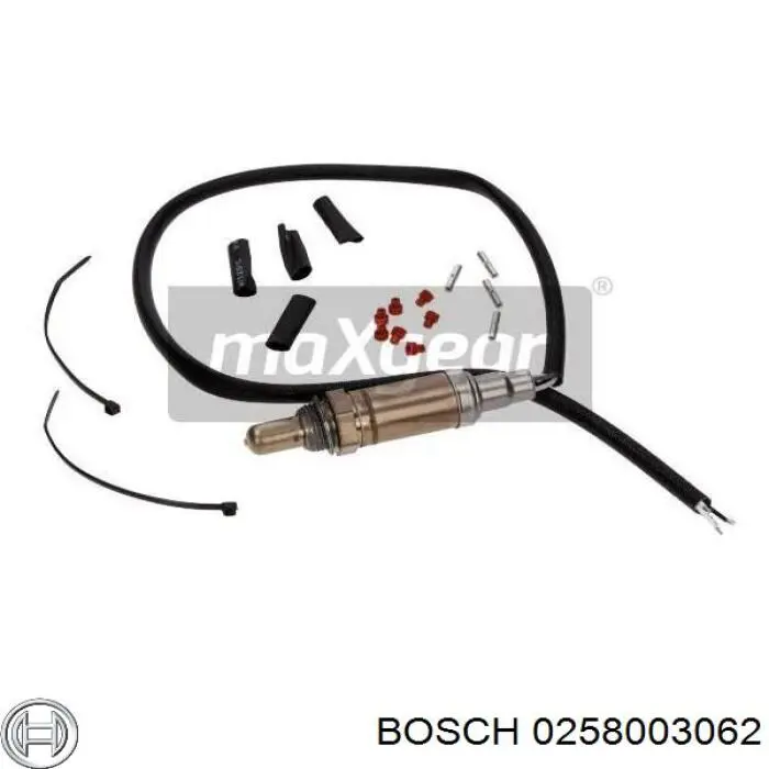 0258003062 Bosch лямбда-зонд, датчик кислорода