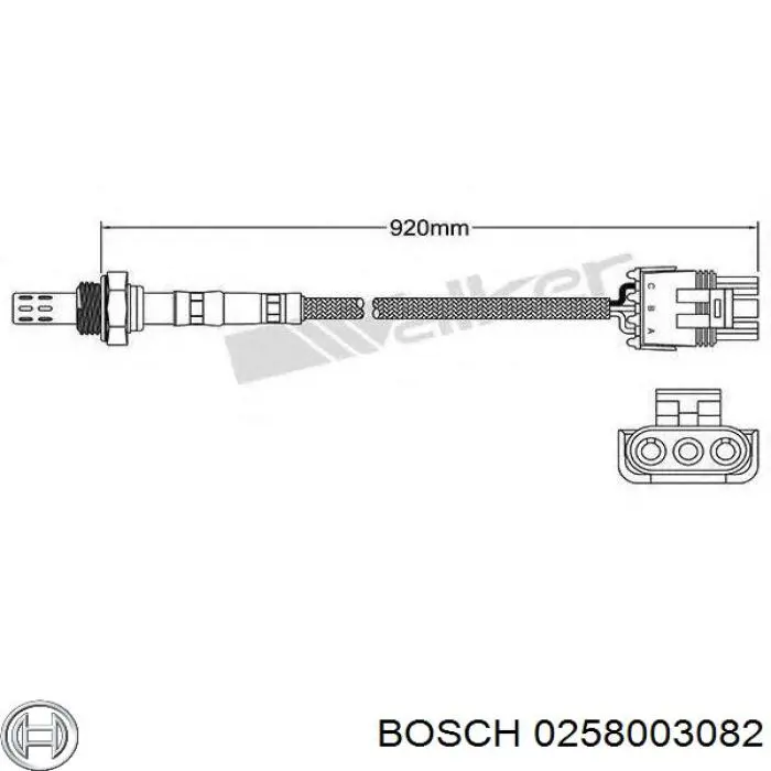 Лямбда зонд 0258003082 Bosch