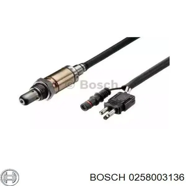 0258003136 Bosch лямбда-зонд, датчик кислорода