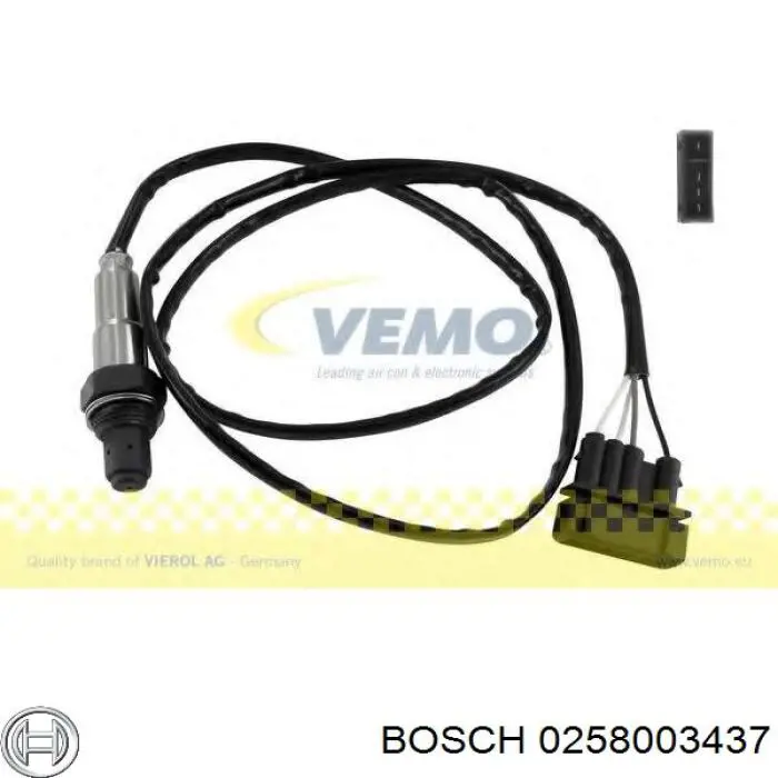 Лямбдазонд, датчик кислорода до катализатора Bosch 0258003437 цена, от 62.05 USD