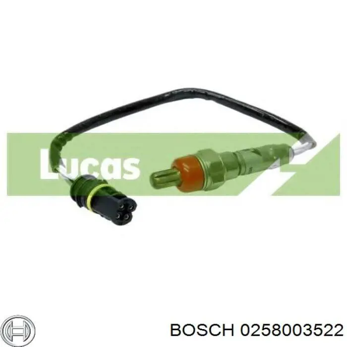 Лямбда датчик кислорода Bosch 0258003522 цена, от 65.55 USD