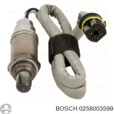 0258003599 Bosch лямбда-зонд, датчик кислорода до катализатора правый