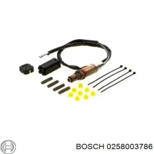 0258003786 Bosch лямбда-зонд, датчик кислорода