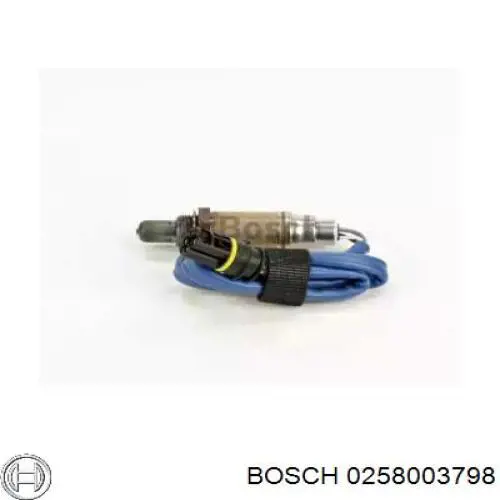 Лямбда-зонд, датчик кислорода до катализатора правый 0258003798 Bosch
