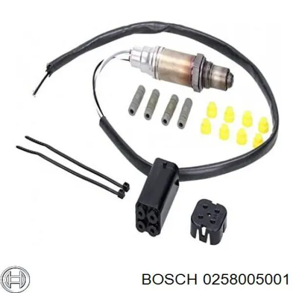 Лямбдазонд, датчик кислорода до катализатора Bosch 0258005001 цена, от 25.34 USD