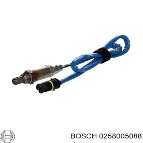 0258005088 Bosch лямбда-зонд, датчик кислорода до катализатора левый
