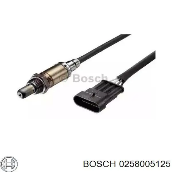 0258005125 Bosch лямбда-зонд, датчик кислорода до катализатора