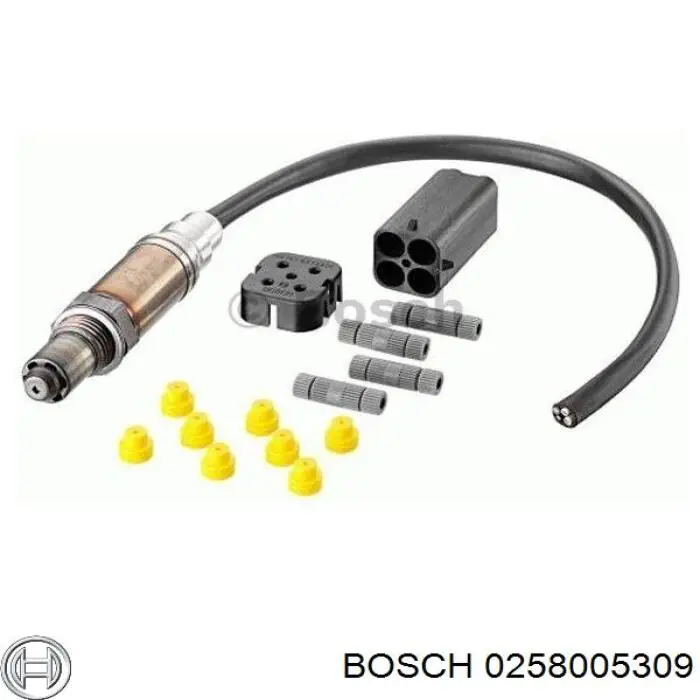 Лямбда-зонд, датчик кислорода до катализатора правый 0258005309 Bosch