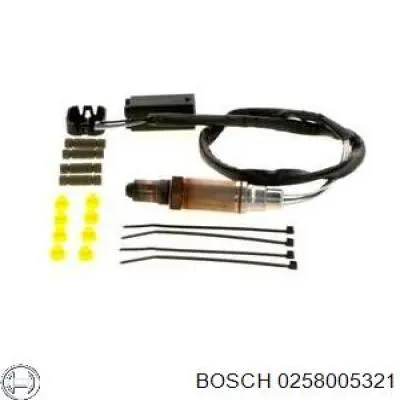 Купить 0258005321 Bosch Лямбда-зонд, датчик кислорода после катализатора