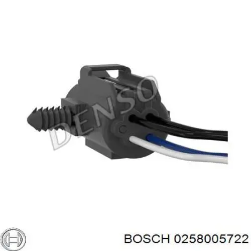 Купить 0258005722 Bosch Лямбда-зонд, датчик кислорода после катализатора