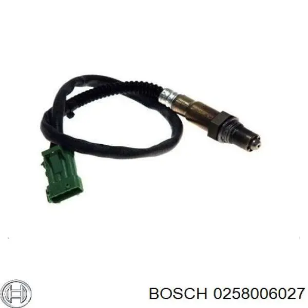 Sonda Lambda, Sensor de oxígeno antes del catalizador izquierdo 0258006027 Bosch