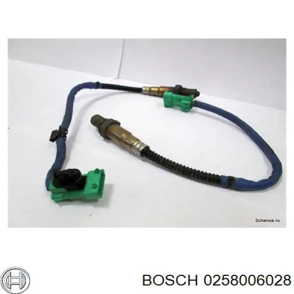 Sonda Lambda, Sensor de oxígeno antes del catalizador derecho 0258006028 Bosch