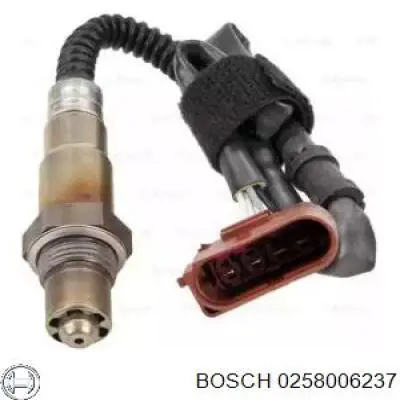 Купить 0258006237 Bosch Лямбда-зонд, датчик кислорода после катализатора