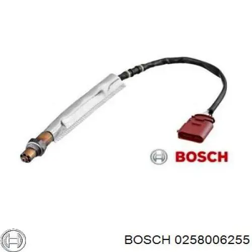0258006255 Bosch лямбда-зонд, датчик кислорода после катализатора
