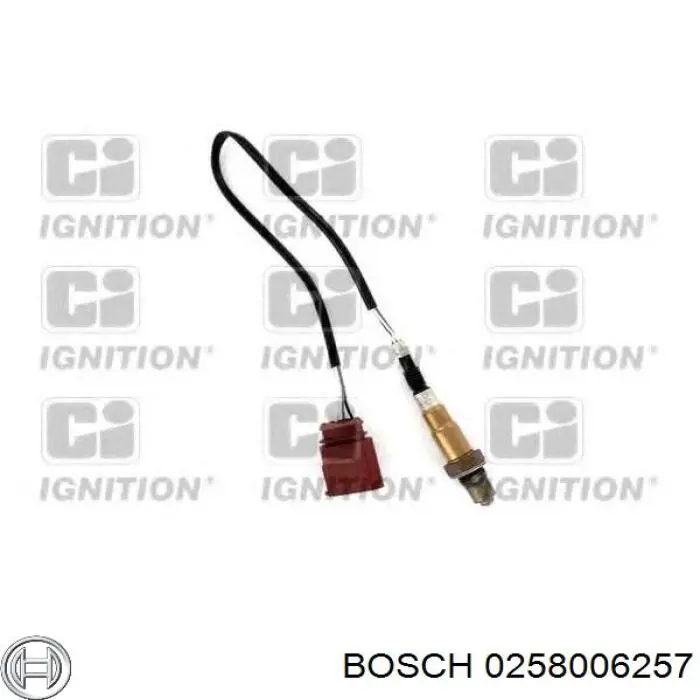 Купить 0258006257 Bosch Лямбда-зонд, датчик кислорода после катализатора