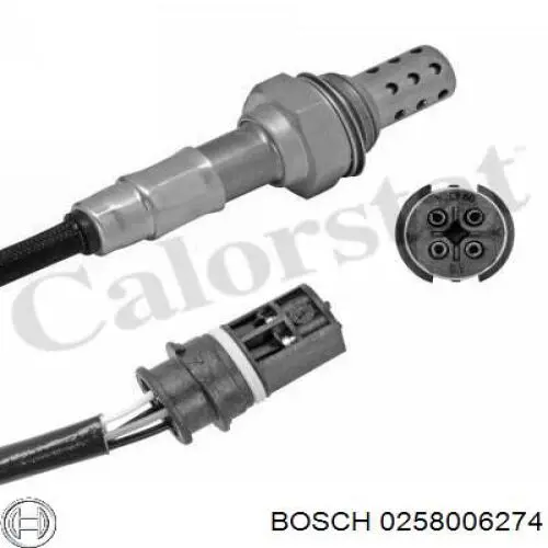 Купить 0258006274 Bosch Лямбда-зонд, датчик кислорода до катализатора правый