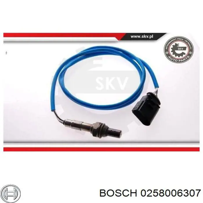Лямбда датчик кислорода Bosch 0258006307 цена, от 11.27 USD
