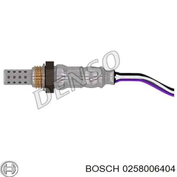 Купить 0258006404 Bosch Лямбда-зонд, датчик кислорода после катализатора