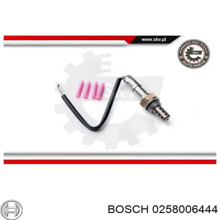 Sonda Lambda, Sensor de oxígeno despues del catalizador izquierdo 0258006444 Bosch